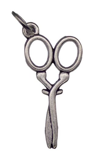 1\" Scissor amulet
