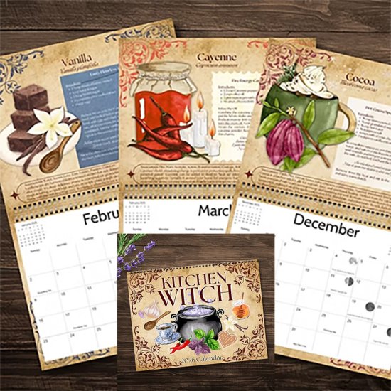 2026 Kitchen Witch Spell calendar