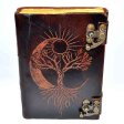 Sun/ Moon/ Tree aged looking paper leather w/ latch