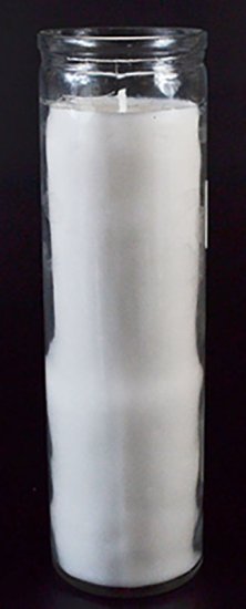White 7-day jar candle