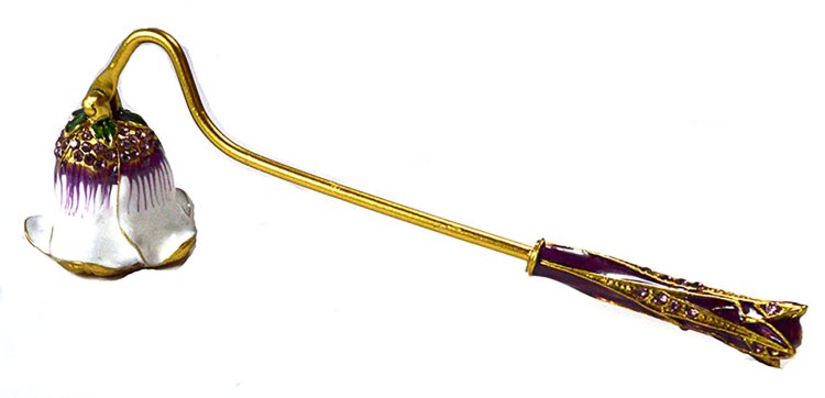 7 1/2\" Fancy Flower candle snuffer