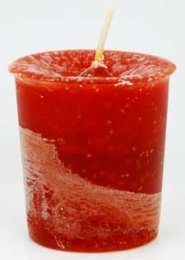 House Warming Herbal Red Brown votive