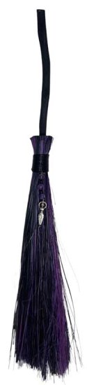 21+\" Goddess Black & Purple broom