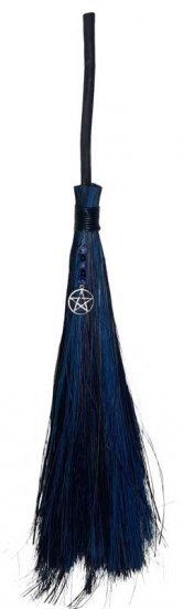 21+\" Pentagram Black & Cobalt broom