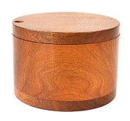3 3/4" Swivel cover acacia wood box