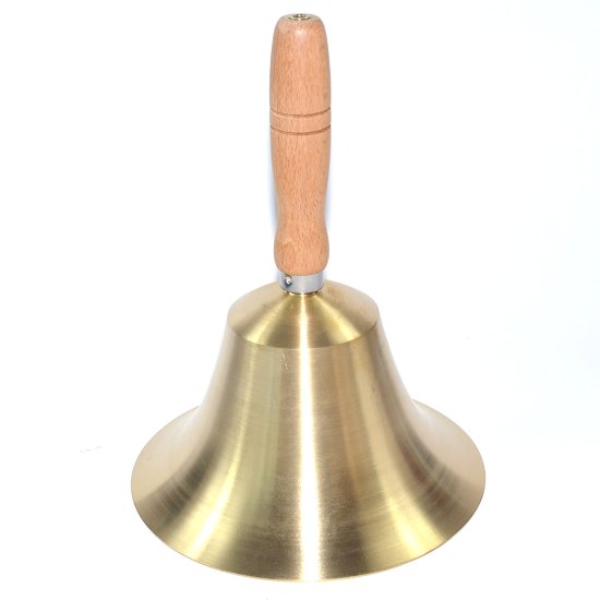 6 1/2\" x 9\" Brass Hand bell