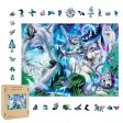 Wolves wood puzzle