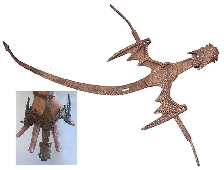 Brown Dragon hand pet