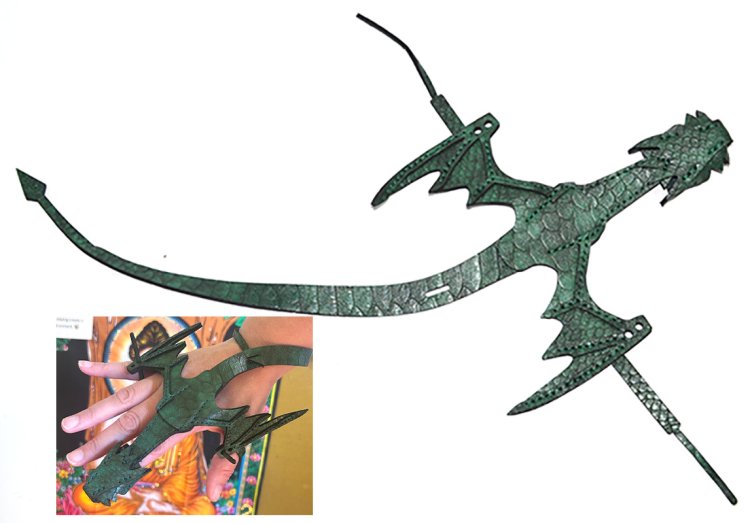 Green Dragon hand pet