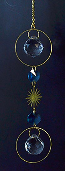 13\" Blue & White sun catcher