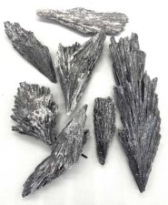 1 lb Black Kyanite, Broom untumbled stones