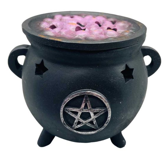 3 1/4\" Cauldron with Pentagram burner