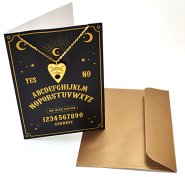 Planchette Necklace Greeting Card