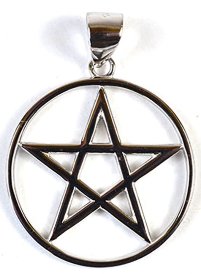 7/8\" Pentagram sterling