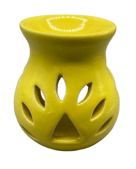 4\" Yellow Ceramic oil diffuser