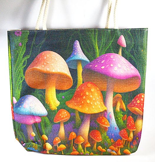 17\" x 17\" Mushroom tote bag