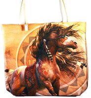 17" x 17" Horse tote bag
