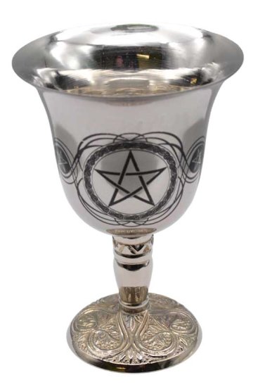 4 3/4\" Pentagram chalice stainless steel