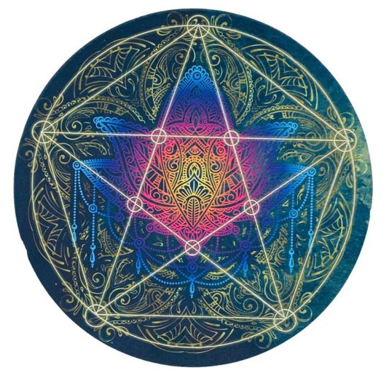 7\" Pentagram pendulum board