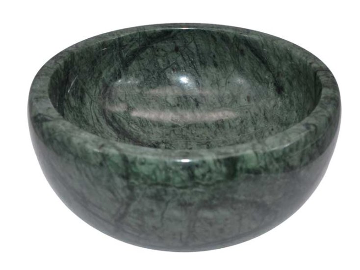 4\" Marble Scrying Bowl or Smudge Green Bowl