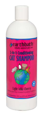 Earthbath 2-in-1 Conditioning Shampoo for Cats; Light Wild Cherry 16oz