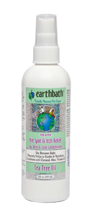 Earthbath Hot Spot Relief Spray for Dogs; Tea Tree and Aloe Vera 8oz