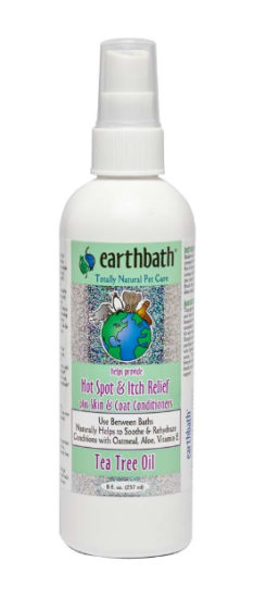 Earthbath Hot Spot Relief Spray for Dogs; Tea Tree and Aloe Vera 8oz