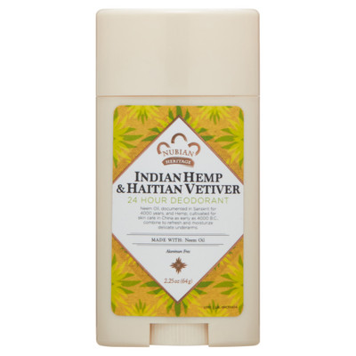 Nubian Indian Hemp & Haitian Vetiver Deodorant 2.25 OZ