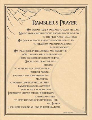 Rambler\'s Prayer