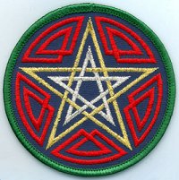 Celtic Pentagram patch 3\"