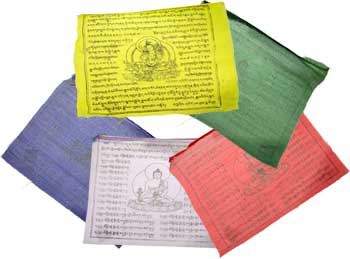 Tibetan Green Tara prayer 9\" x 9 1/2\"