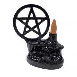 5\" Pentagram back flow incense burner