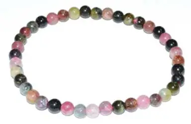 5-7mm Tourmaline, Pink Mix bracelet