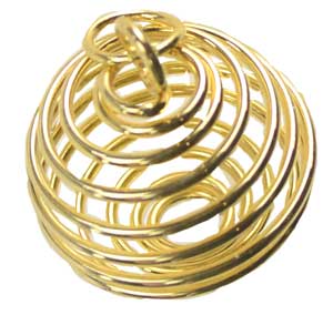 1\" x 7/8\" Gold Plated coil