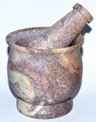 Soapstone 3\" x 3\" Mortar & Pestle