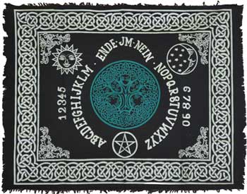 Tree of Life Ouija-Board altar cloth 24\"x30\"