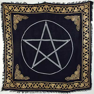 Gold Bordered Pentagram 36\" x 36\"