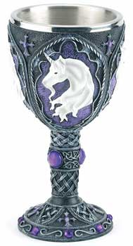 Unicorn Chalice 7 1/2\"