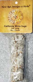 California White Sage smudge 3\"
