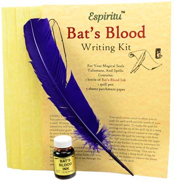 Bat\'s Blood writing kit