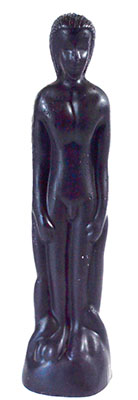 8" Black Male candle