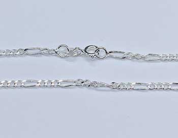 18" Sterling Figaro chain