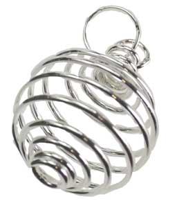 (set of 24) 3/4\" Silver Plated coil